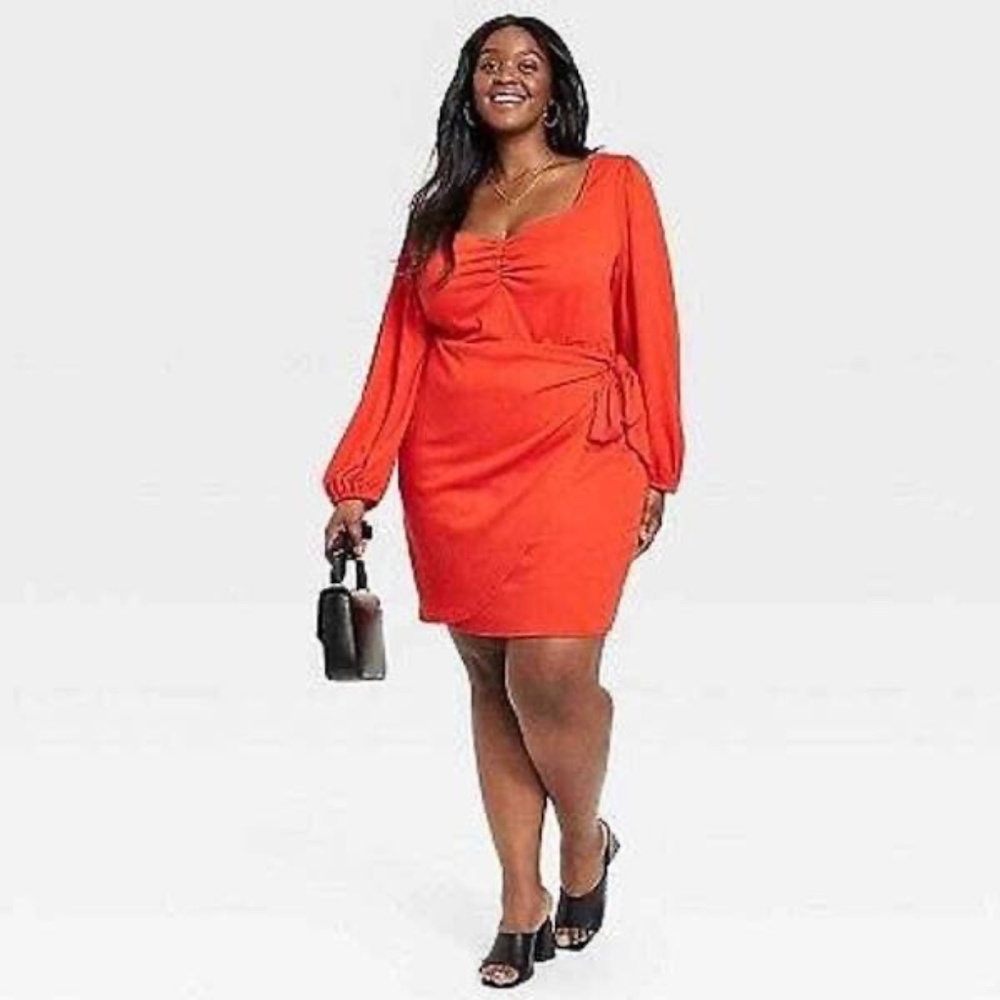 AVa & Viv Faux Wrap Dress
